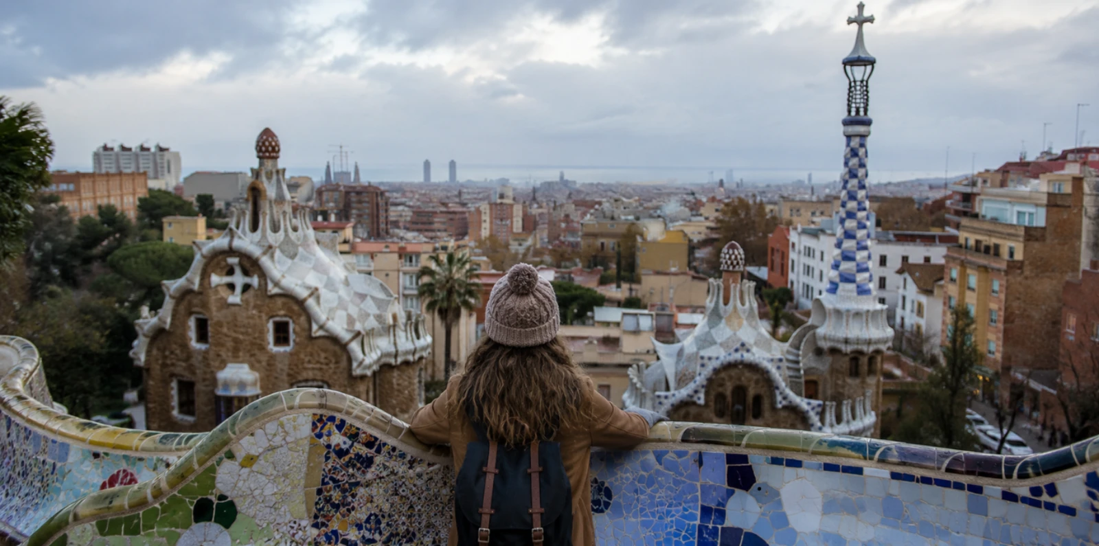 MNAC on Montjuïc on a winter afternoon in Barcelona