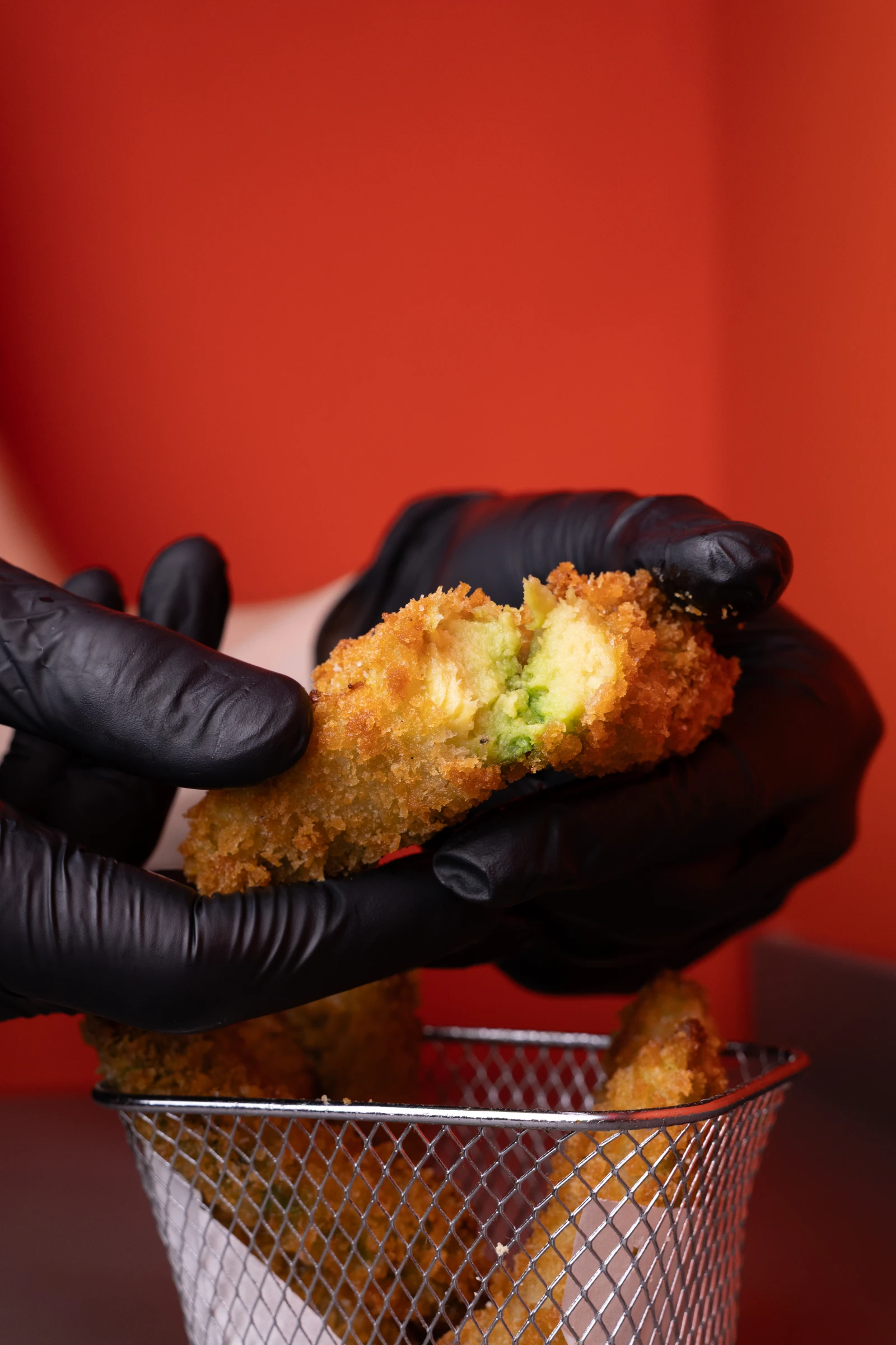 Asteroides, the crispy chicken strips at Cosmo Burger Barcelona